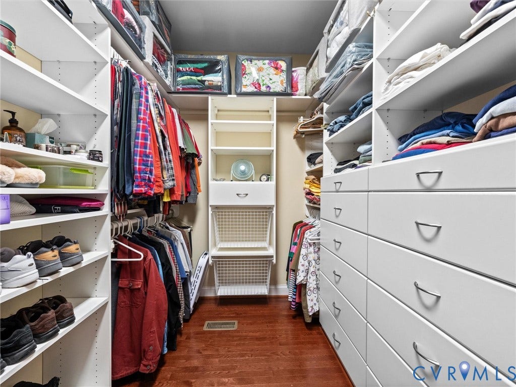 2901 Maple Grove West Lane, Maple Grove, Powhatan, VA 23139 Primary Closet with Closet System