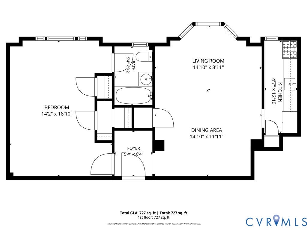 612 W Franklin Street, #5E, Richmond, VA 23220 Floor plan