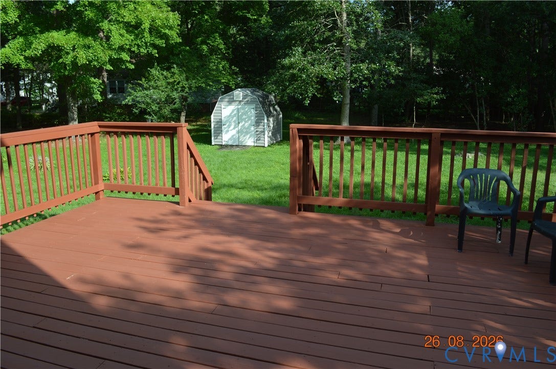 10227 Acworth Drive, Glen Allen, VA 23060 rear deck, rear yard