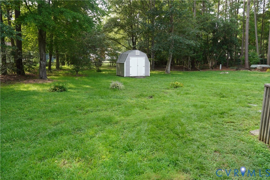 10227 Acworth Drive, Glen Allen, VA 23060 Rear yard with storage shed