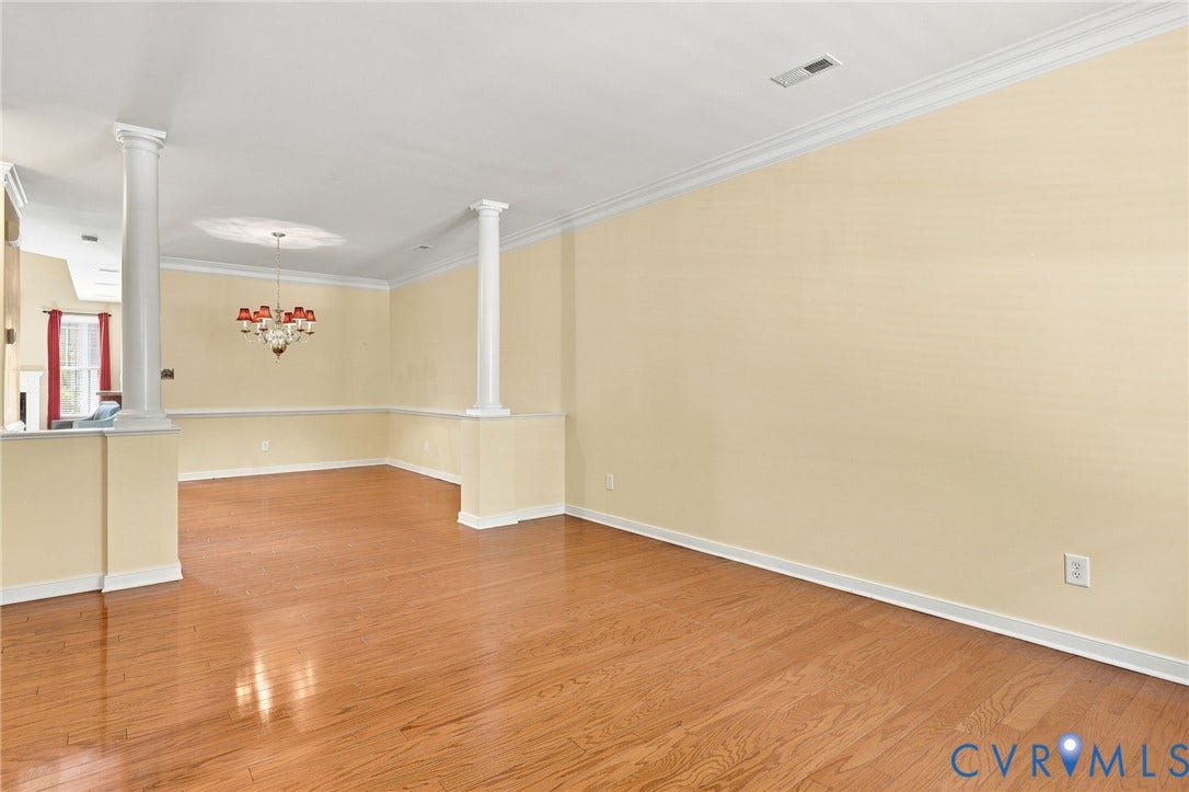 13805 Woodbridge Crossing Way, The Greens, Midlothian, VA 23112 Living room and dining room
