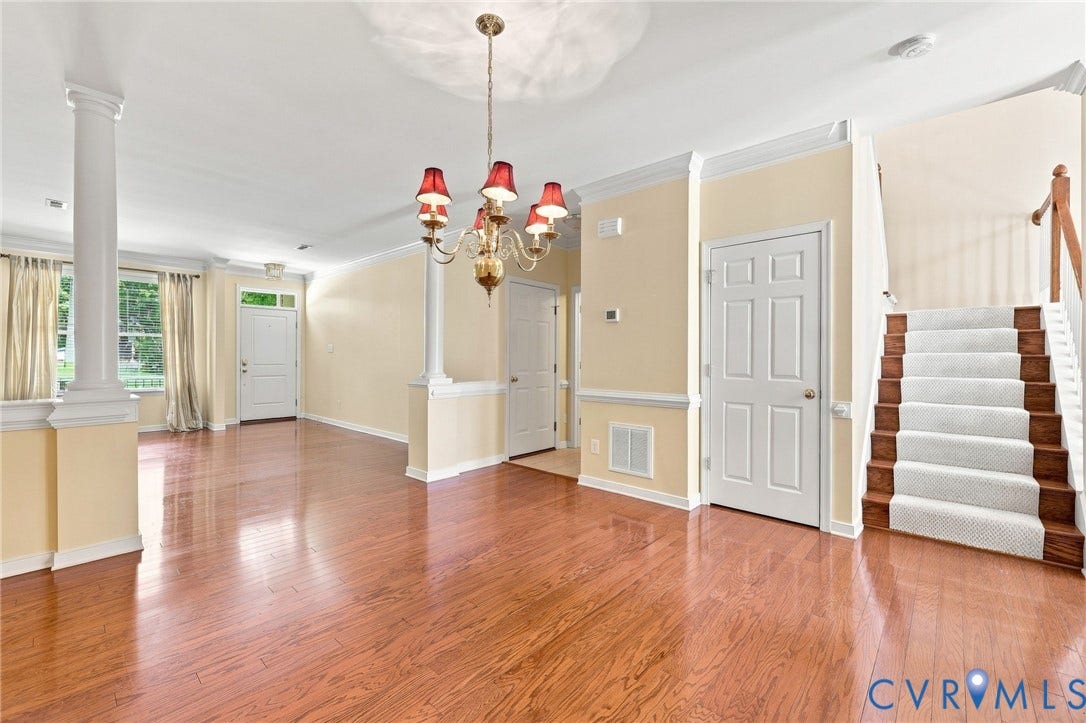 13805 Woodbridge Crossing Way, The Greens, Midlothian, VA 23112 Open floor plan, great space for entertaining family and guests.