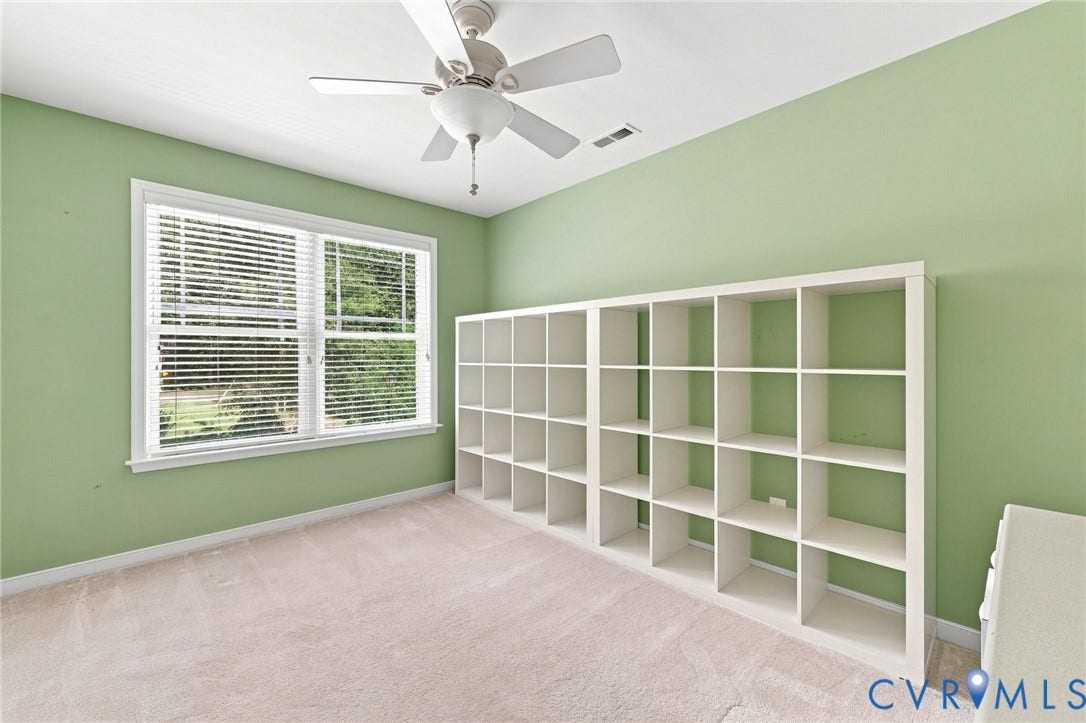 13805 Woodbridge Crossing Way, The Greens, Midlothian, VA 23112 Bedroom 3 Used as an office. Bookcase and desk can convey.