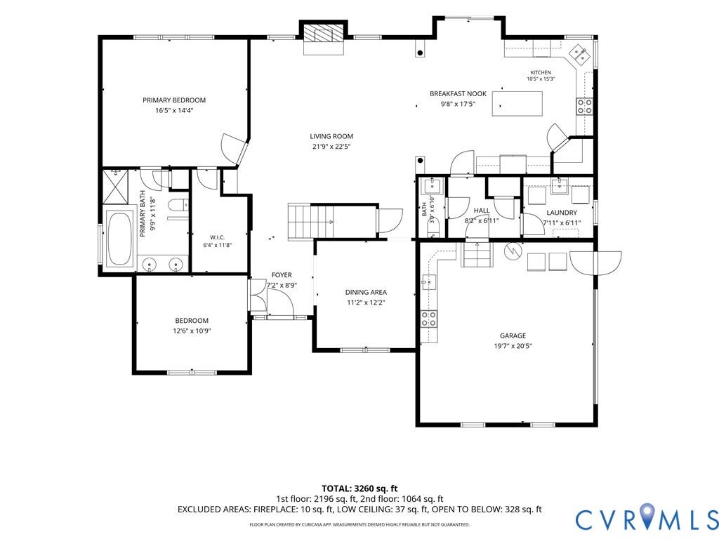 14107 Beachmere Road, Stoney Glen South, Chester, VA 23831 Floor plan