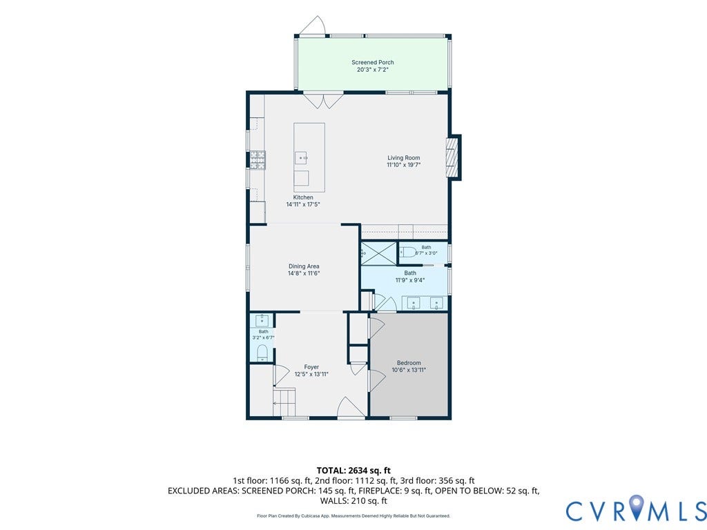 3208 Rueger Street, Carillon/Byrd Park, Richmond, VA 23221 Floor plan
