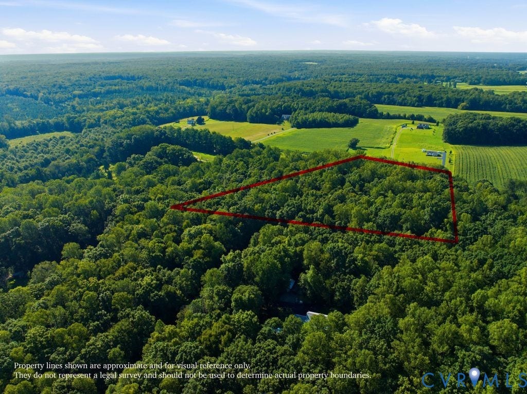 2371 Tribble Lane, Goochland, VA 23063 Expansive wooded parcel featuring mature trees