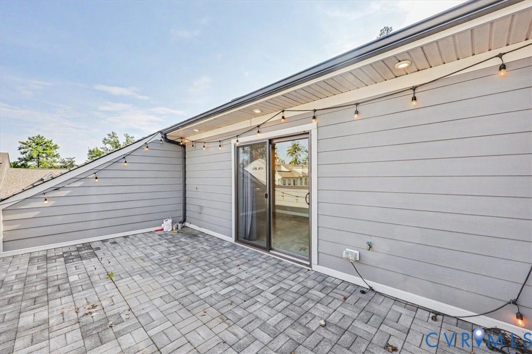 1141 Broad Hill Trace, Saunders Station Townes, Henrico, VA 23233 Spacious outdoor rooftop terrace