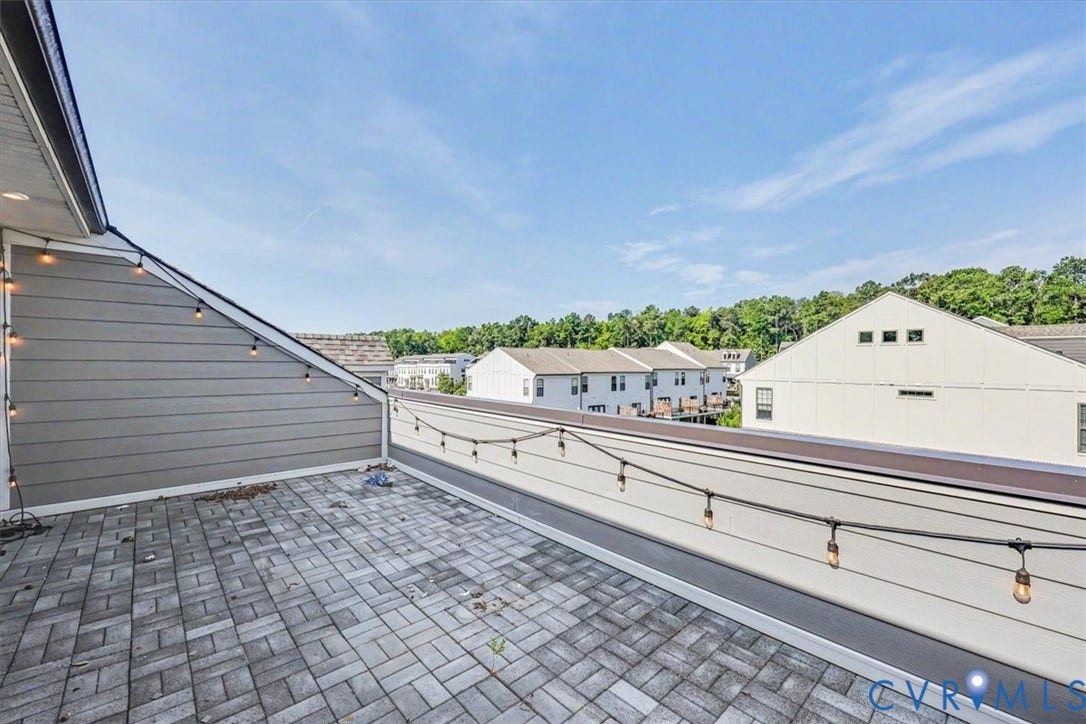 1141 Broad Hill Trace, Saunders Station Townes, Henrico, VA 23233 Rooftop Terrace