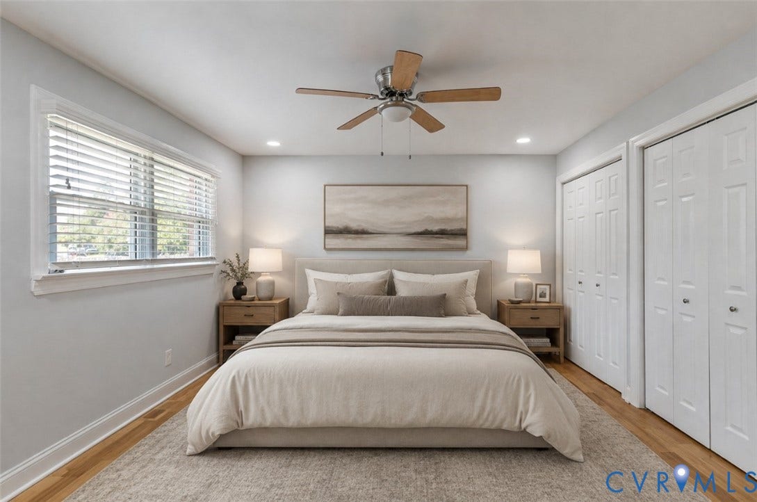 2203 Wedgewood Avenue, Henrico, VA 23228 Virtually Staged Primary Bedroom