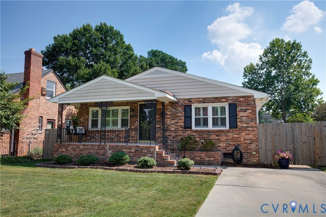 2203 Wedgewood Avenue, Henrico, VA 23228 Brick exterior with white siding accents