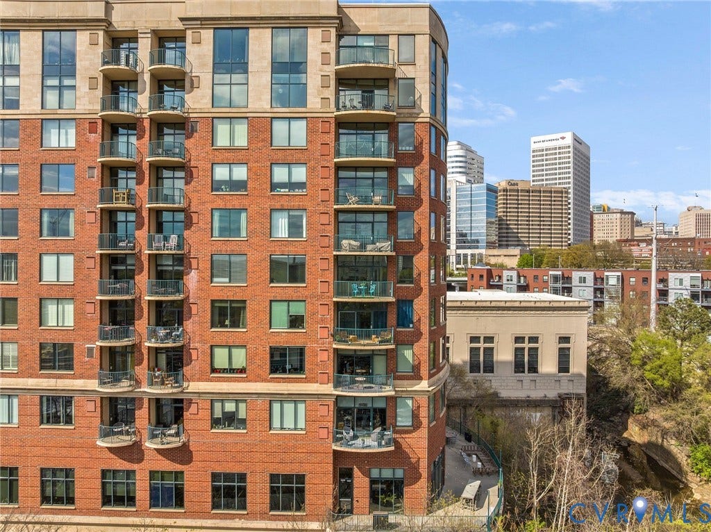 1101 Haxall Point, #U514, Richmond, VA 23219 Red brick exterior with stone accents