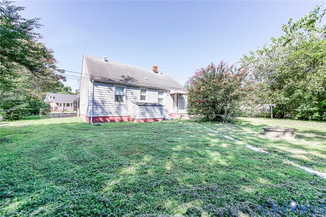 Rear view of house