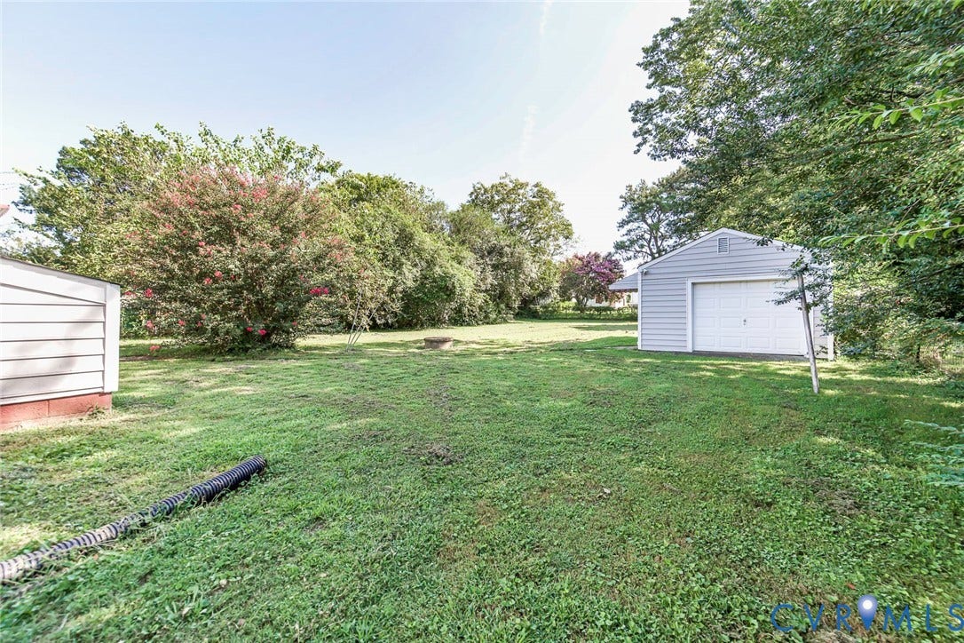 Large Backyard with Detached Garage