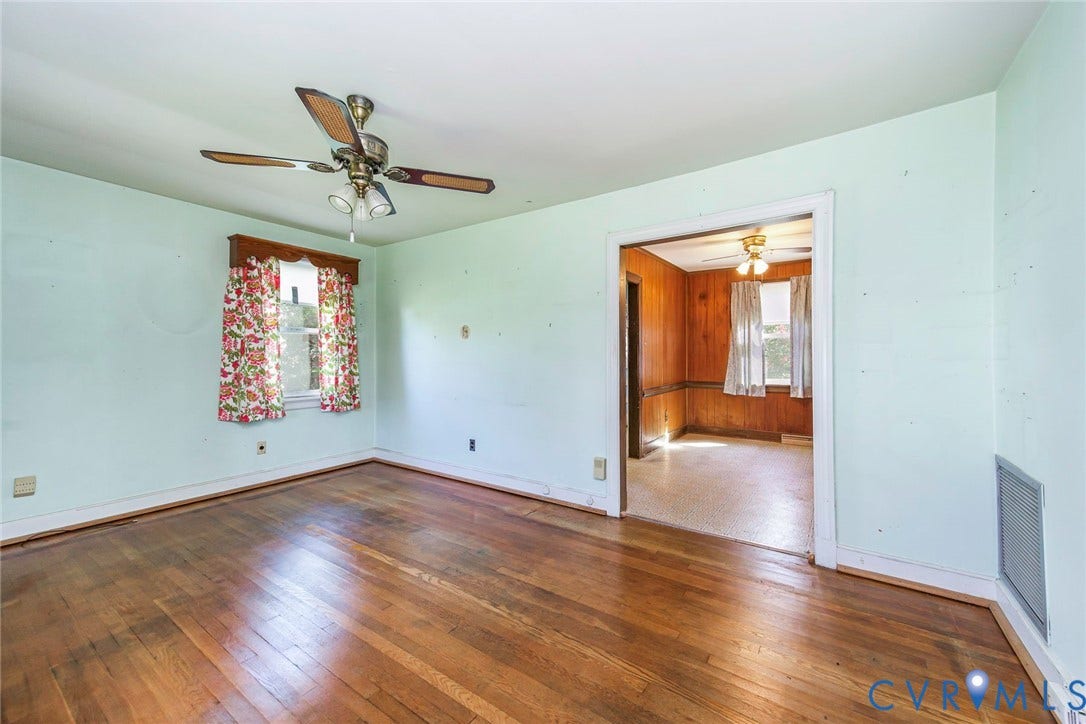 Living Room with hardwood floors