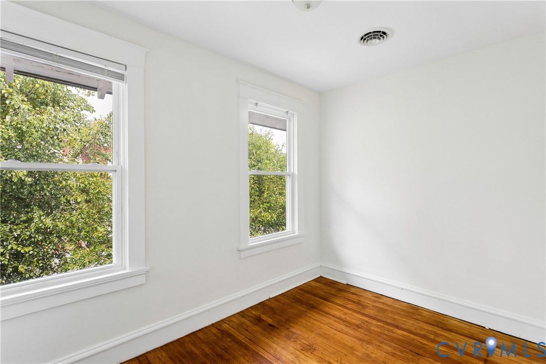 1304 Bainbridge Street, Manchester, Richmond, VA 23224 Hardwood flooring throughout with white trim and window casings