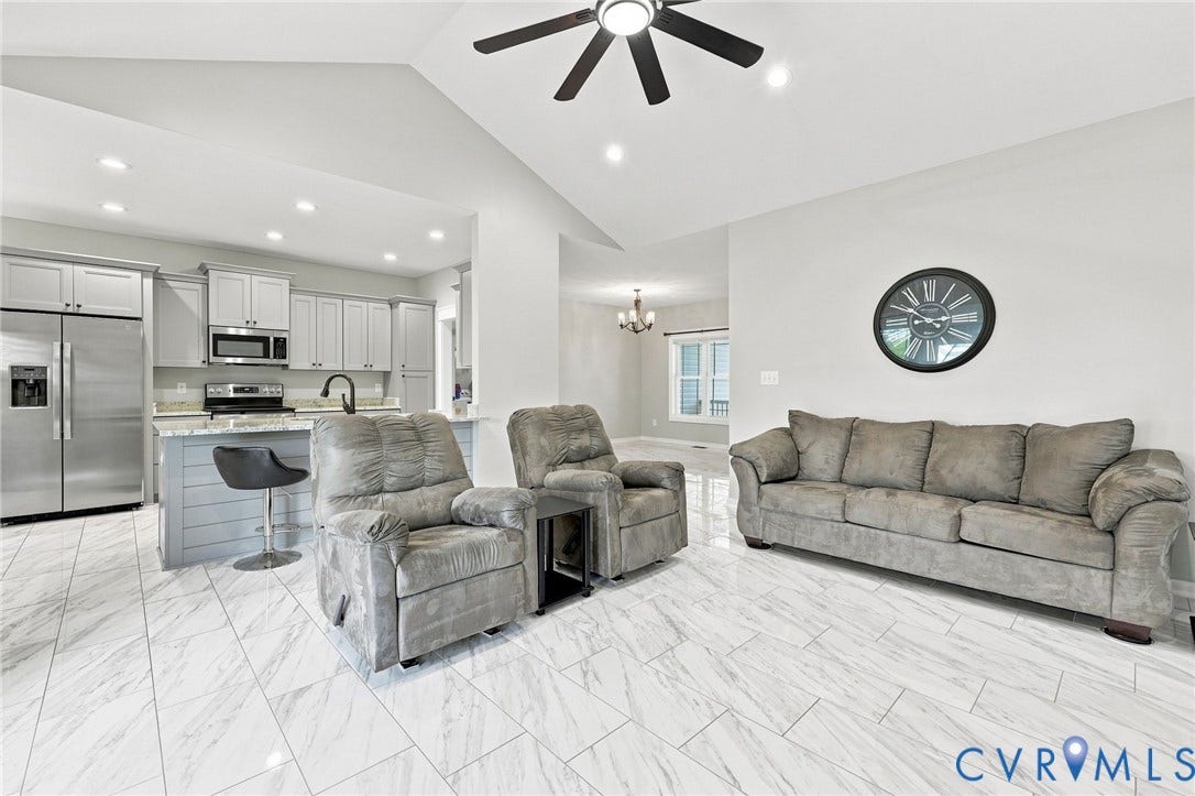 4774 Bell Road, Powhatan, VA 23139 Vaulted w/ Ceiling Fan