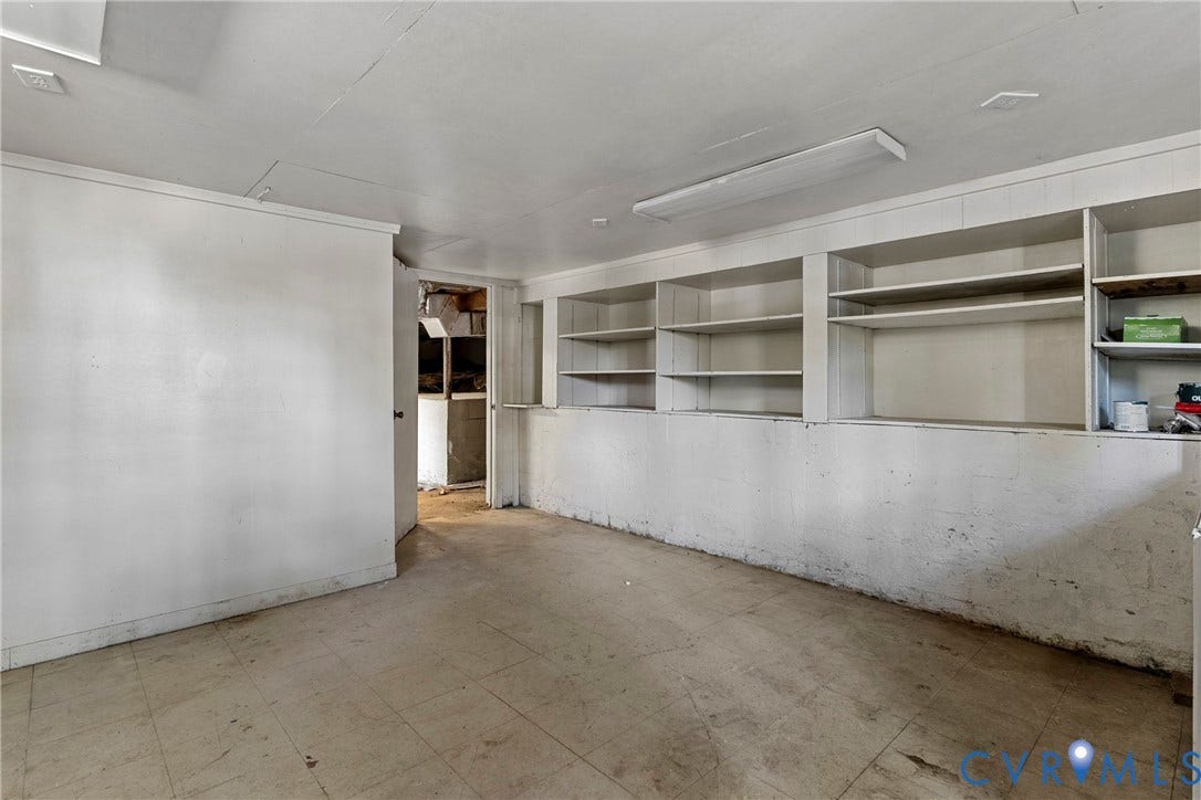 5968 Forest Hill Avenue, Westlake Hills, Richmond, VA 23225 Basement, use to be a hair salon. Could make a great office, business, workshops, Has a half bath