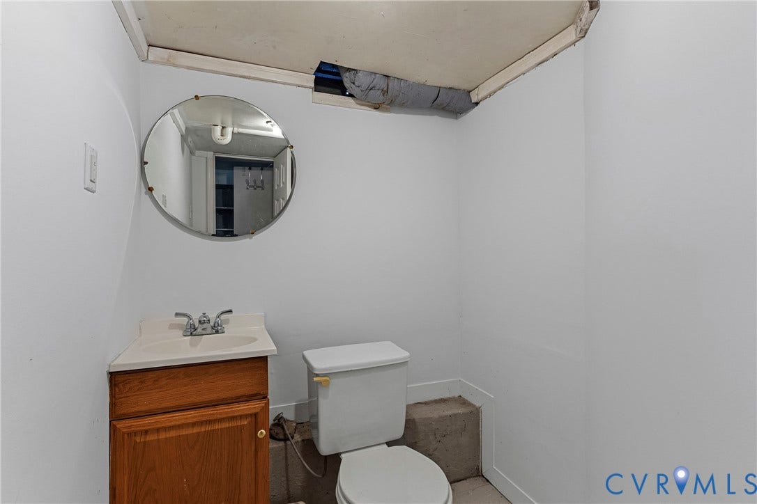 5968 Forest Hill Avenue, Westlake Hills, Richmond, VA 23225 Half bath in basement