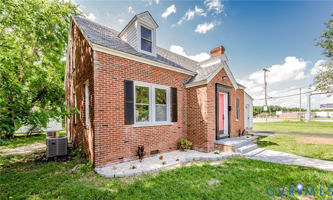 4008 River Road, Chesterfield, VA 23803 Brick exterior with a gabled roof and dormer window