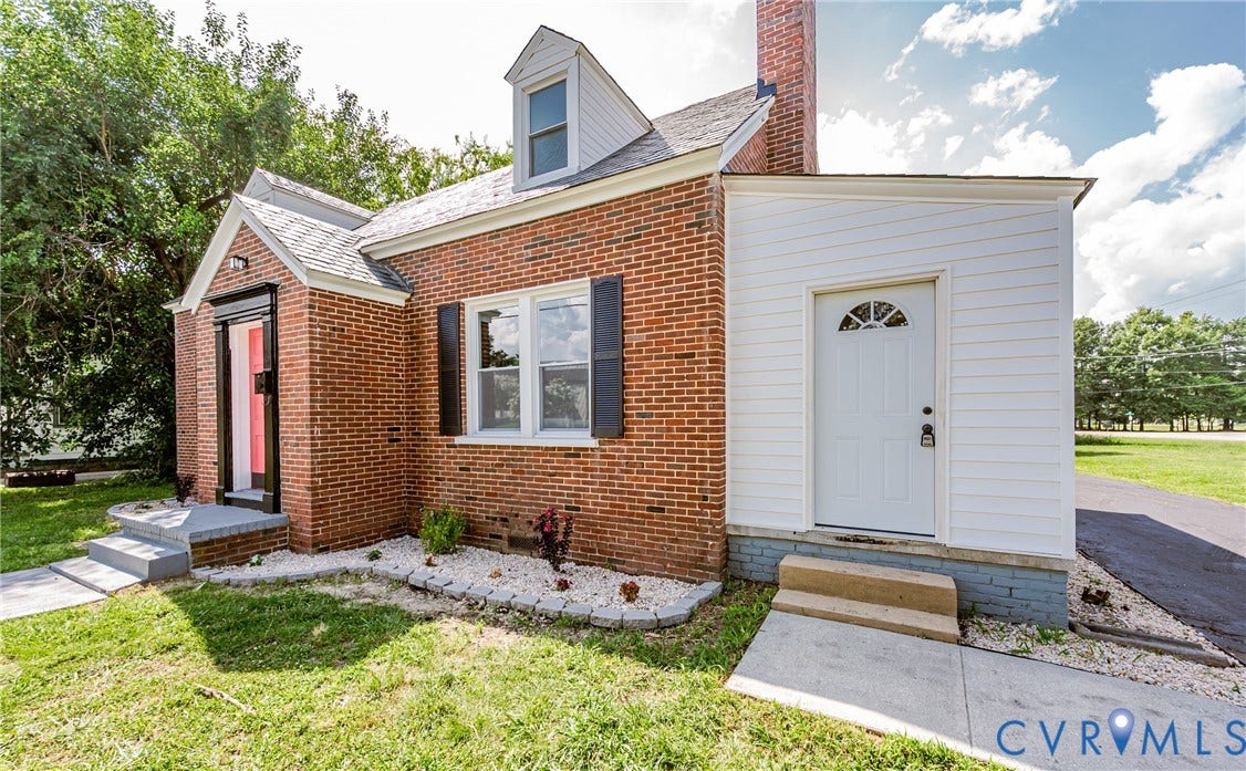4008 River Road, Chesterfield, VA 23803 Brick exterior with white siding accent, dormer window, and shingle roof