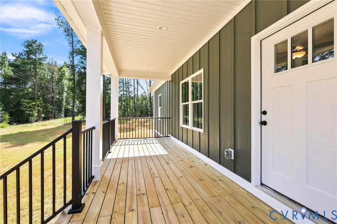 3289 Cumberland Road, Cumberland, VA 23040 White walls, wood-finish flooring, and an overhead ceiling fan