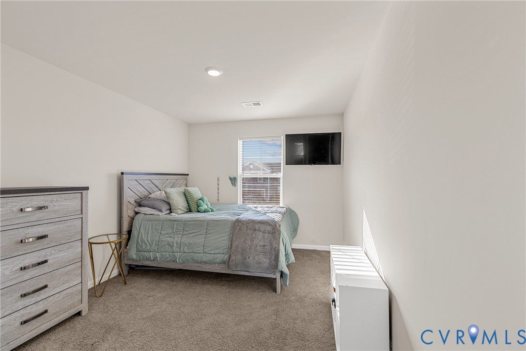 7974 Arbor Marsh Terrace, New Kent, VA 23124 Recessed ceiling lighting, window with blinds, and neutral wall paint