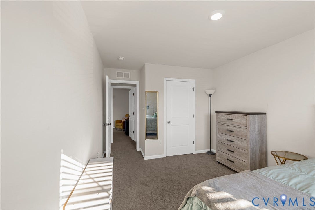 7974 Arbor Marsh Terrace, New Kent, VA 23124 Recessed ceiling lighting, gray carpeting, and white interior doors
