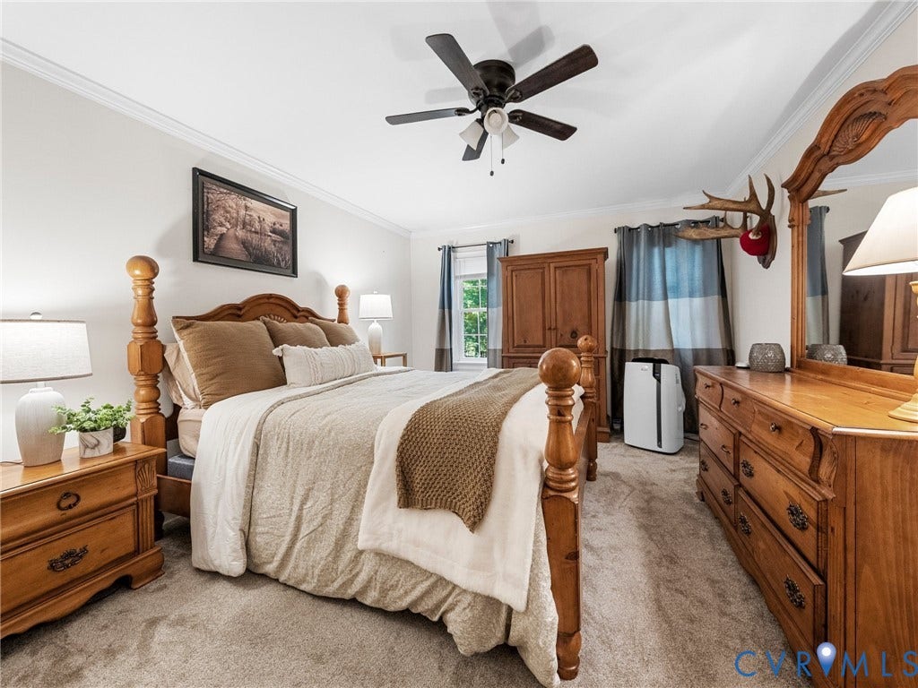 3100 Three Bridge Road, Beautiful Powhatan County, Powhatan, VA 23139 Main Bedroom