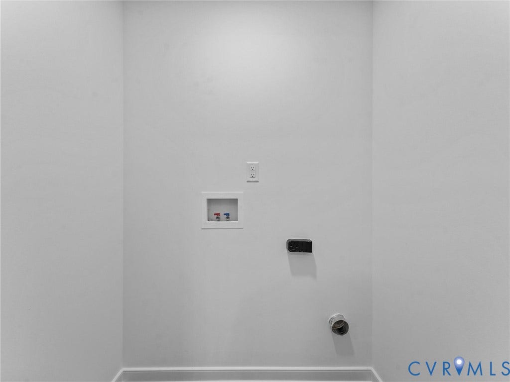 3626 Reynolds Road, Richmond, VA 23223 Dedicated laundry area with utility hookups and wall outlet