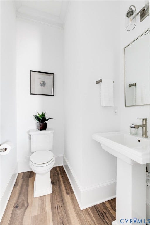 Powder Room with Pedestal Sink