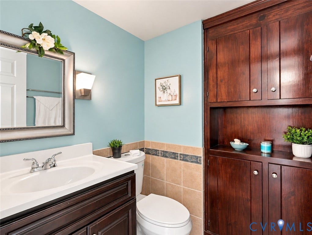 1st Floor Half Bath, Ceramic Tile, Vanity