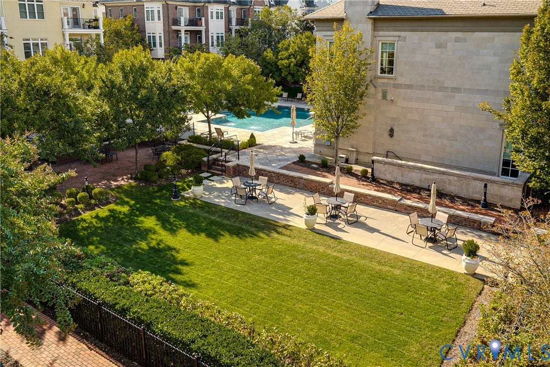 239 Finial Avenue, Henrico, VA 23226 View from unit overlooking green space and pool