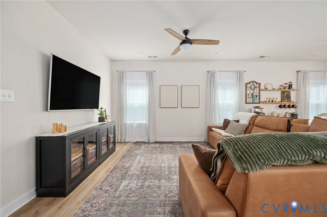 1961 Enon Station Drive, Chester, VA 23836 Wood-finish flooring with a neutral wall palette