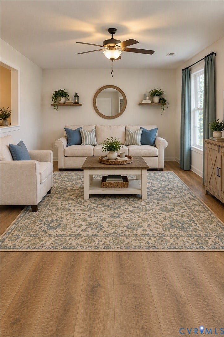 289 Winding Ridge Way, Winding Ridge, Bumpass, VA 23024 Wood-finish flooring throughout the space
