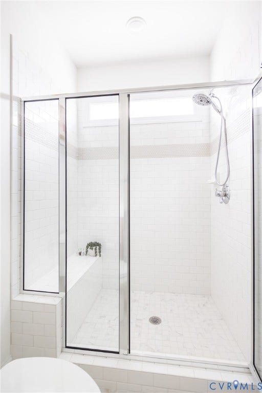 First floor ensuite shower enclosure.