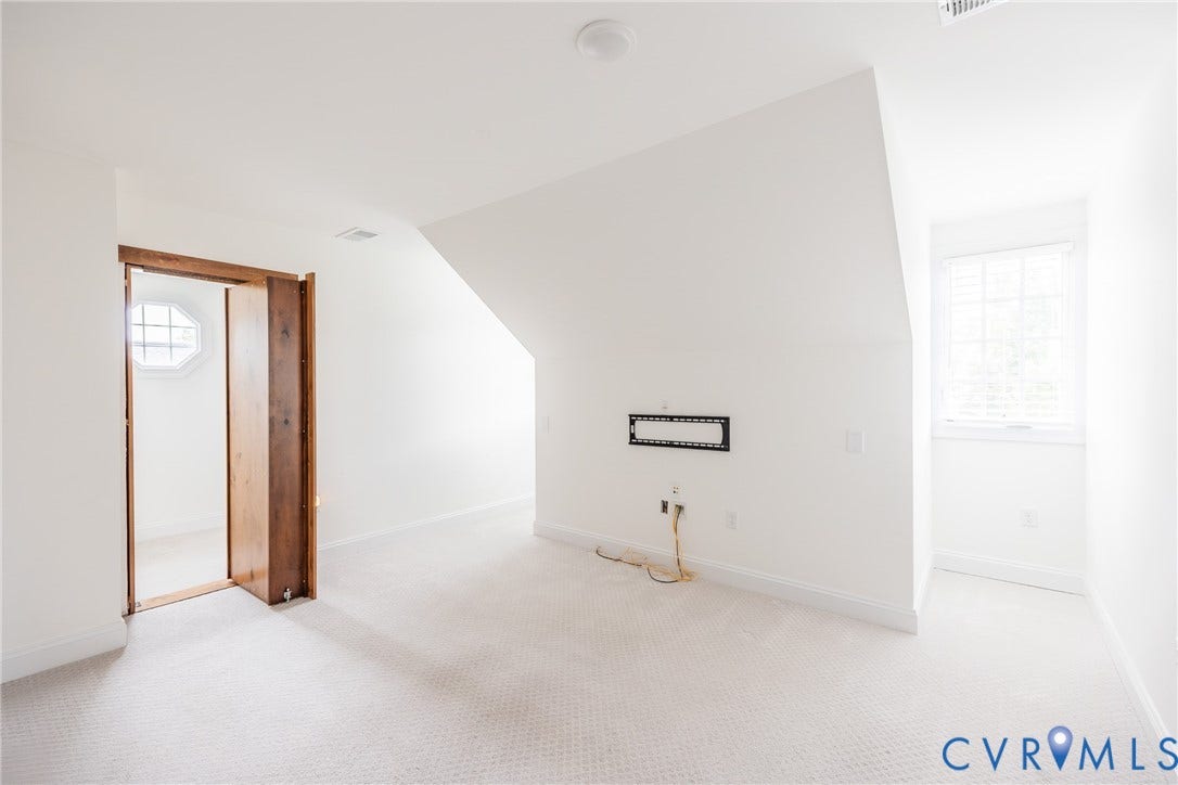 View of the Murphy door opening to the hidden room.
