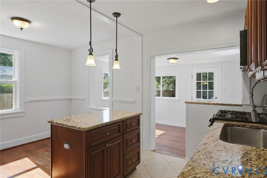 5108 Forest Hill Avenue, Westover Hills Area, Richmond, VA 23225 Kitchen open to breakfast room and entry foyer