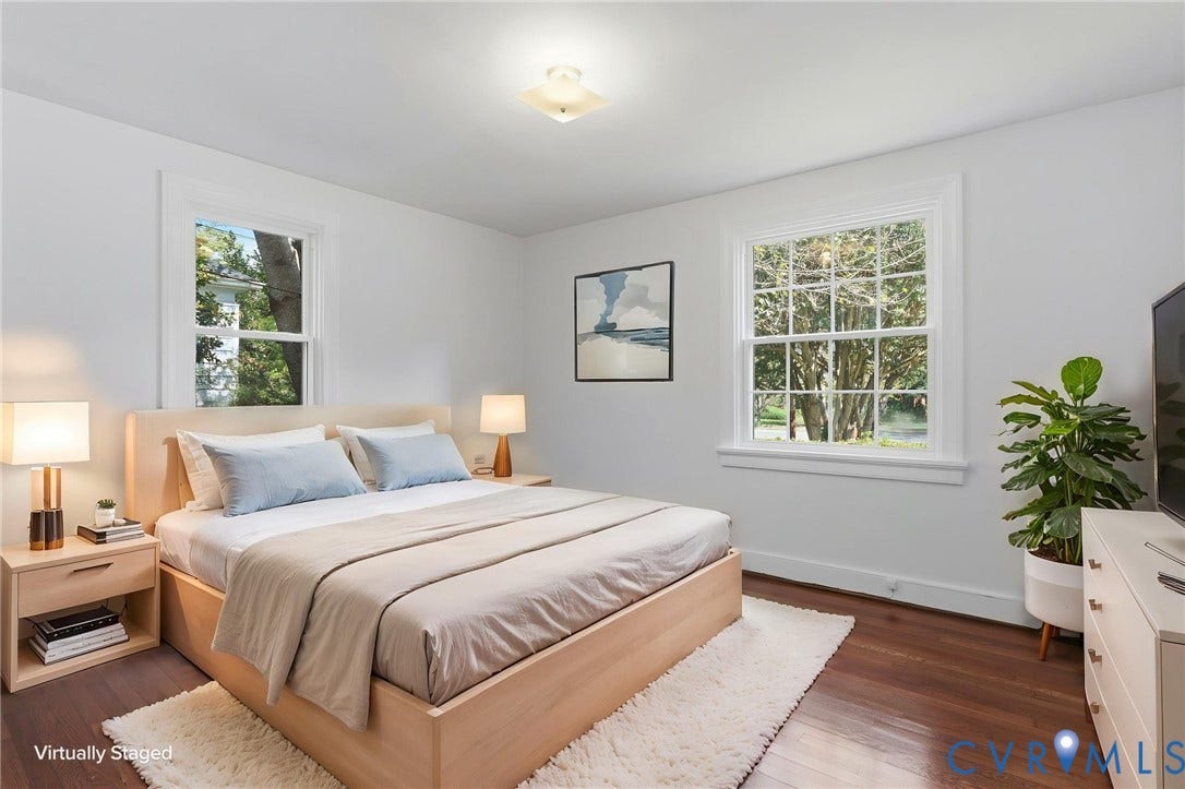 5108 Forest Hill Avenue, Westover Hills Area, Richmond, VA 23225 Bedroom #1, First floor with hardwood floors, freshly painted.