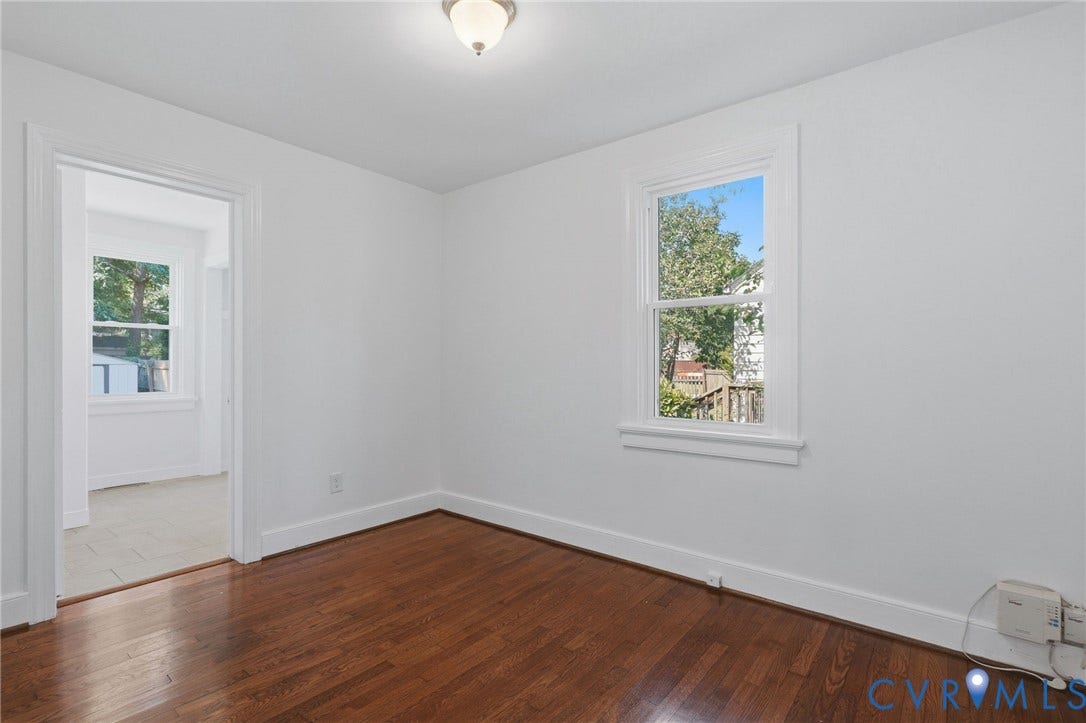 5108 Forest Hill Avenue, Westover Hills Area, Richmond, VA 23225 Bedroom #2, another view looking into 1/2 bath.