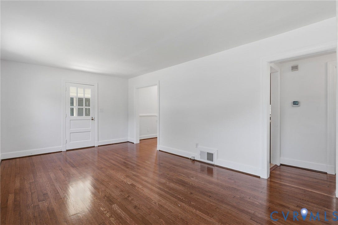5108 Forest Hill Avenue, Westover Hills Area, Richmond, VA 23225 Another unstaged view. Lovely wood floors, spacious.