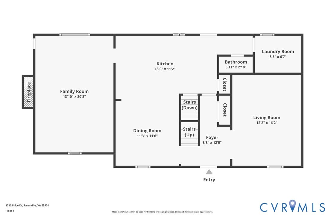 Main Floor plan Dimensions