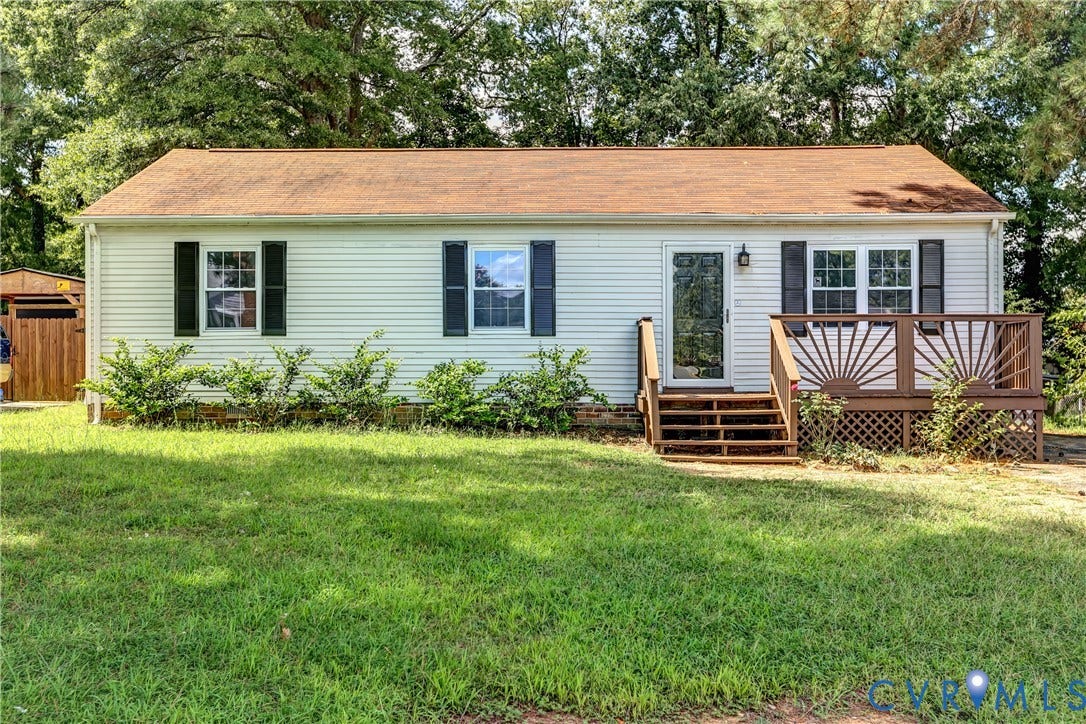 6100 Meadwood Circle, Hopkins Rd Corridor, Richmond, VA 23234 This is a really cute ranch! I know, the grass is a bit tall. When you visit, you'll see it's manicured.