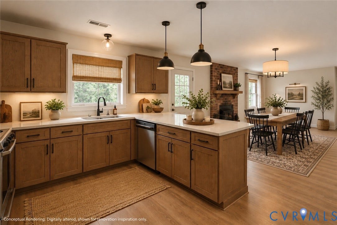 Virtually updated & staged