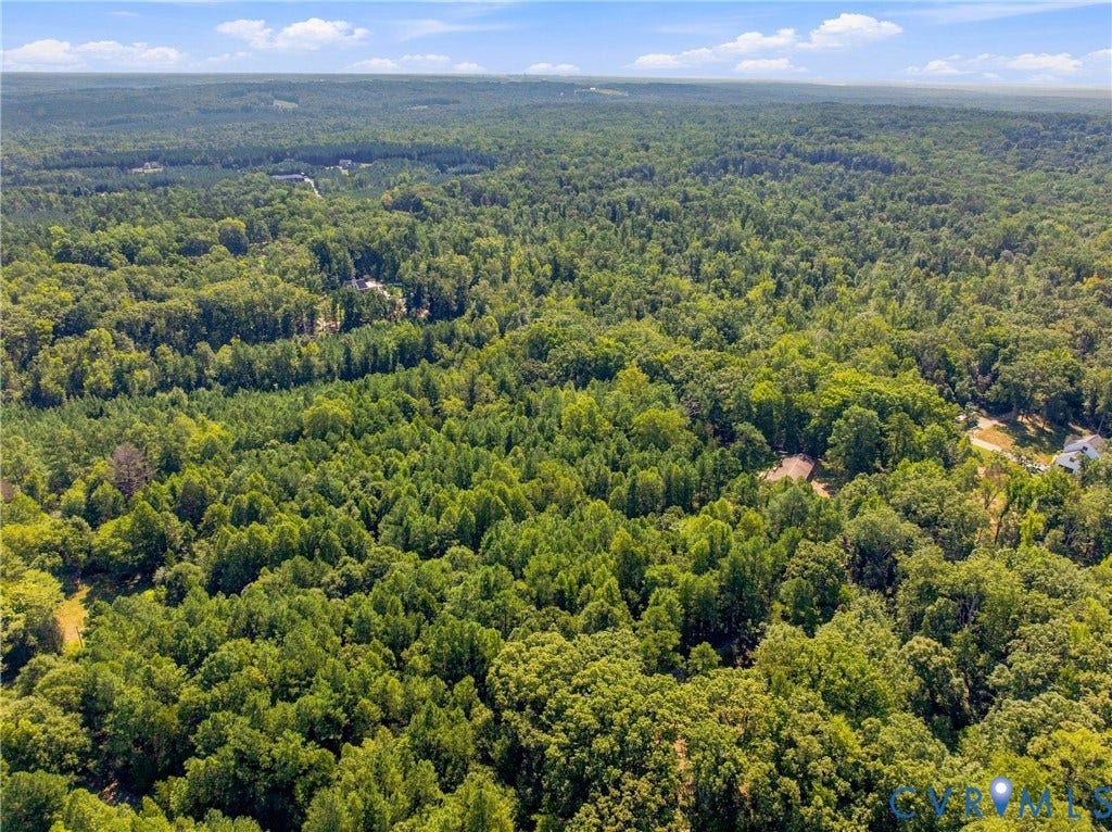 View looking South East over the property.