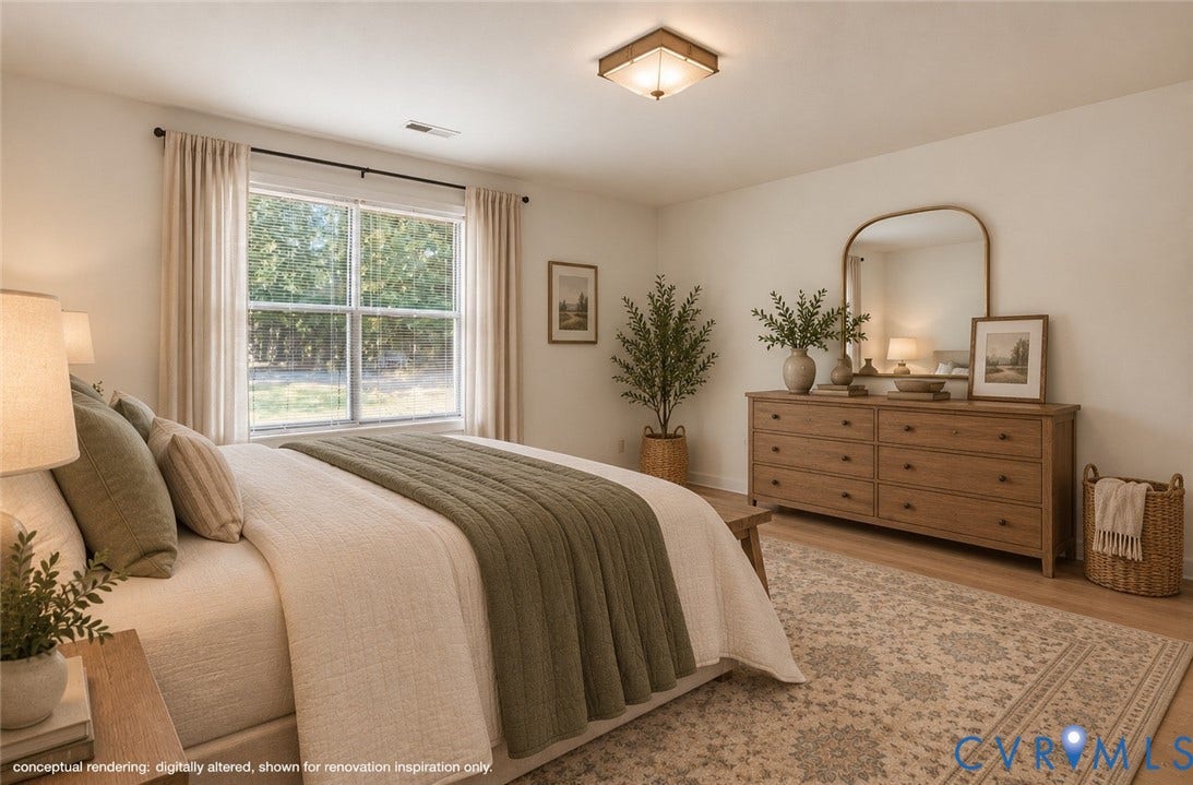 Virtually updated & staged