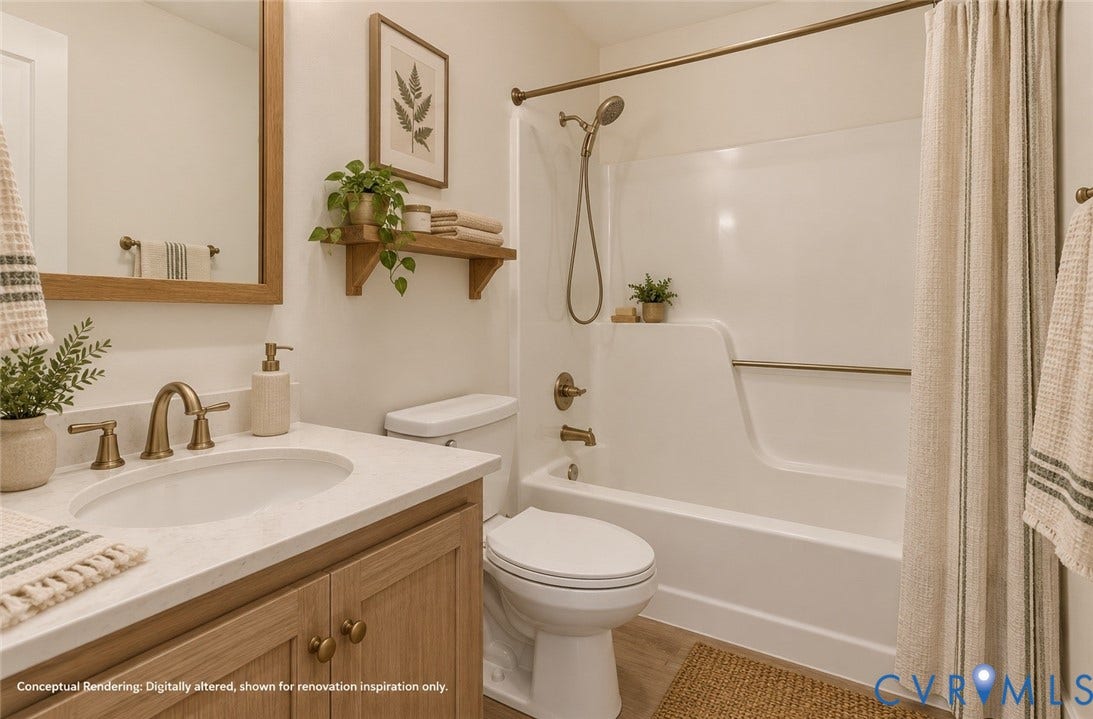 Virtually updated & staged