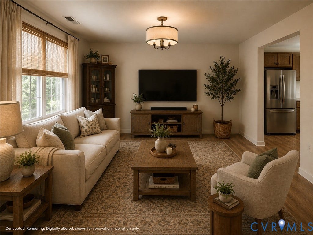 Virtually updated & staged