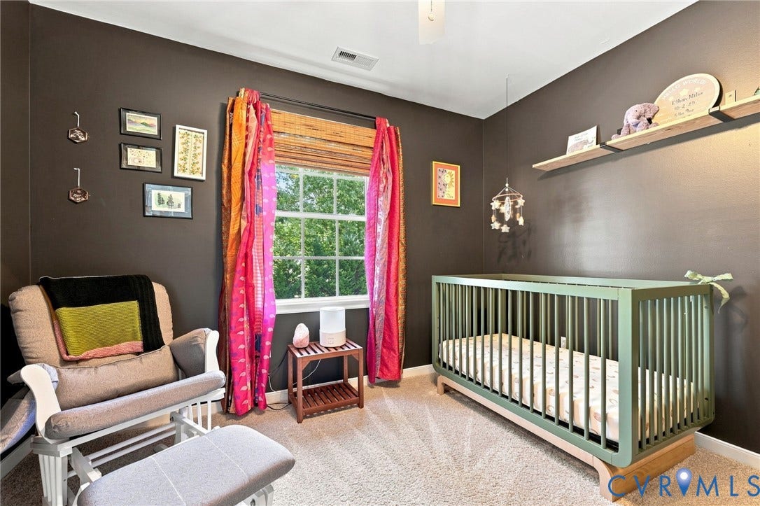 11342 McCauliff Court, North Chesterfield, VA 23236 Bedroom #4 w/ Wall-to-wall carpeting and a ceiling fan