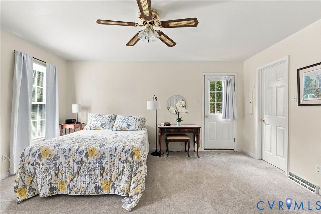 10904 Krossridge Circle, Brandon, North Chesterfield, VA 23236 1st Floor Primary Bedroom has its own entrance