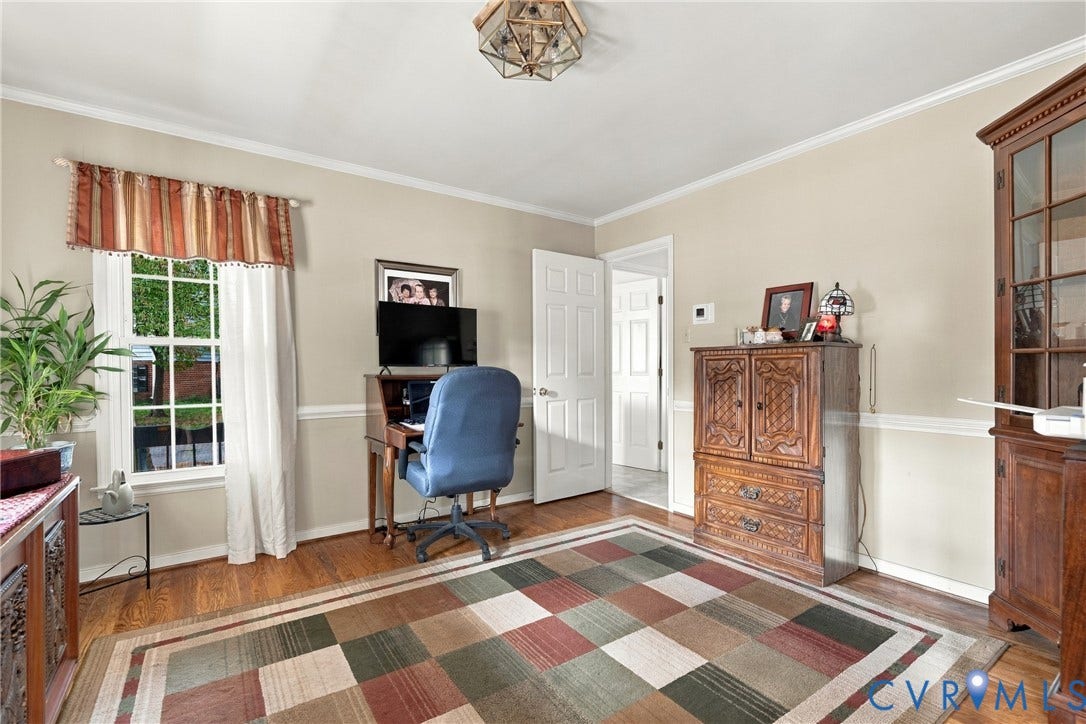 10904 Krossridge Circle, Brandon, North Chesterfield, VA 23236 Formal Dining Room being used as an office